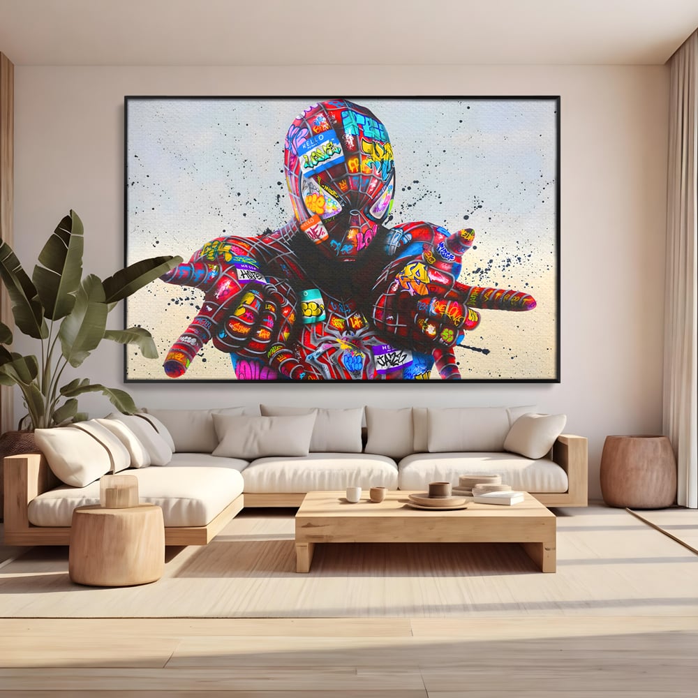 Tablou Canvas Premium, LuxCanva® B1074, The Amazing Spider-Man, Decorativ, Camera Copil, Personaj, Supererou, Marvel, Culori Vibrante