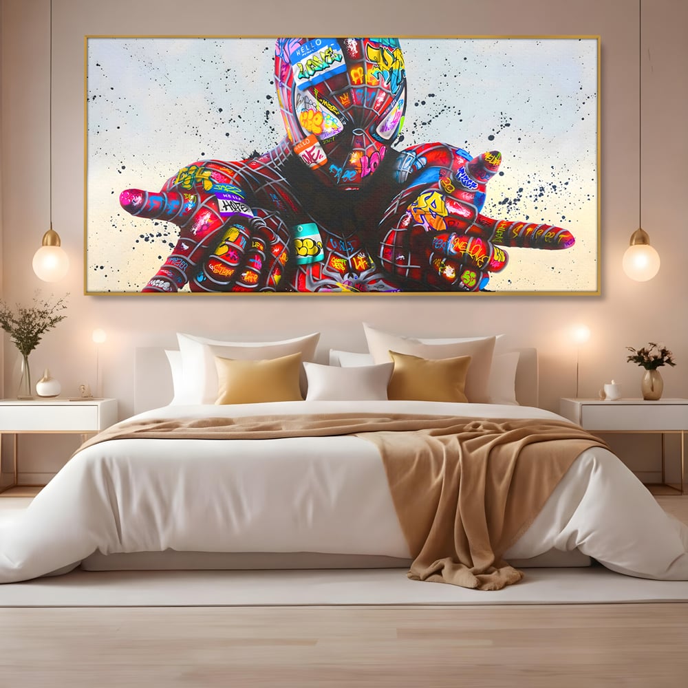 Tablou Canvas Premium, LuxCanva® B1074, The Amazing Spider-Man, Decorativ, Camera Copil, Personaj, Supererou, Marvel, Culori Vibrante