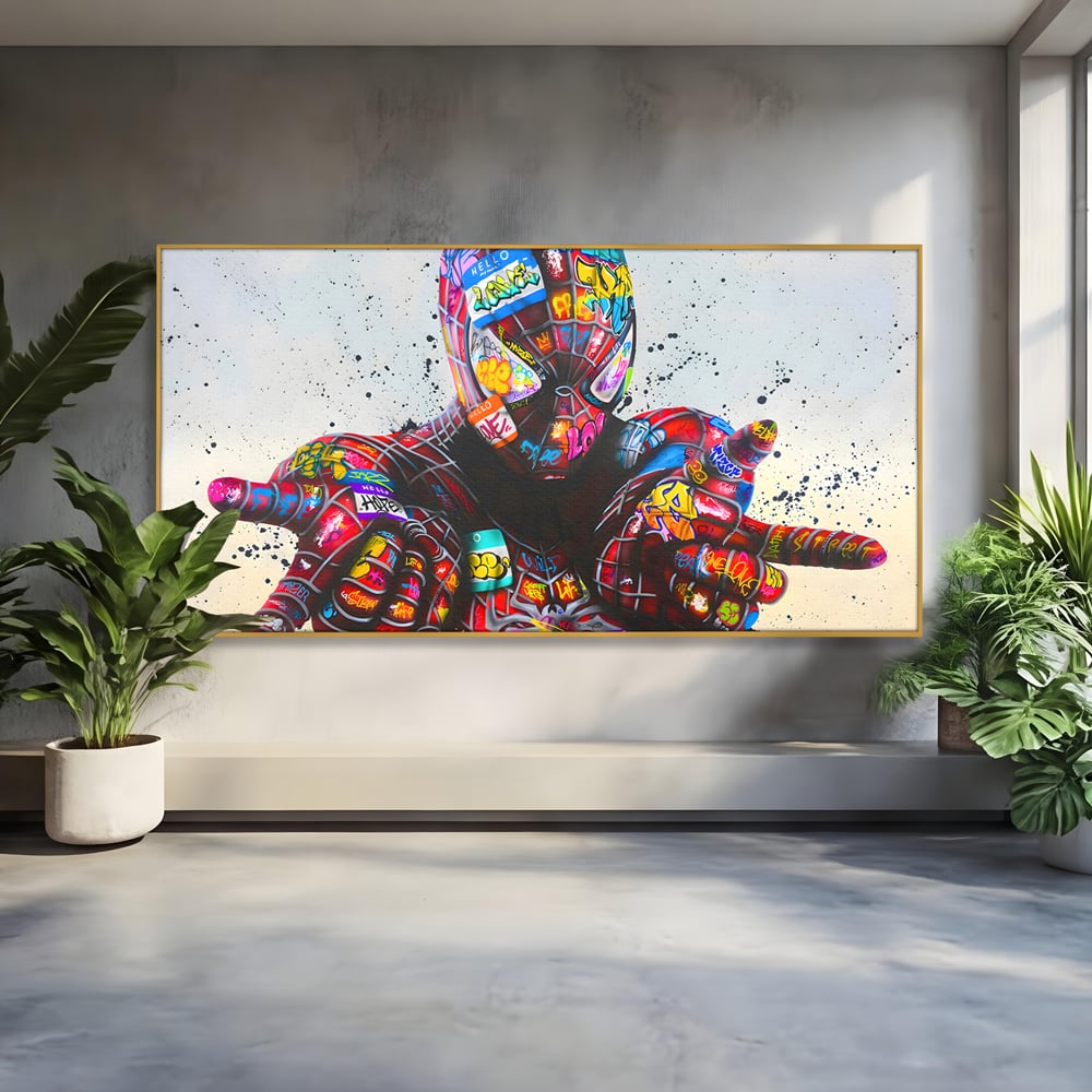 Tablou Canvas Premium, LuxCanva® B1074, The Amazing Spider-Man, Decorativ, Camera Copil, Personaj, Supererou, Marvel, Culori Vibrante