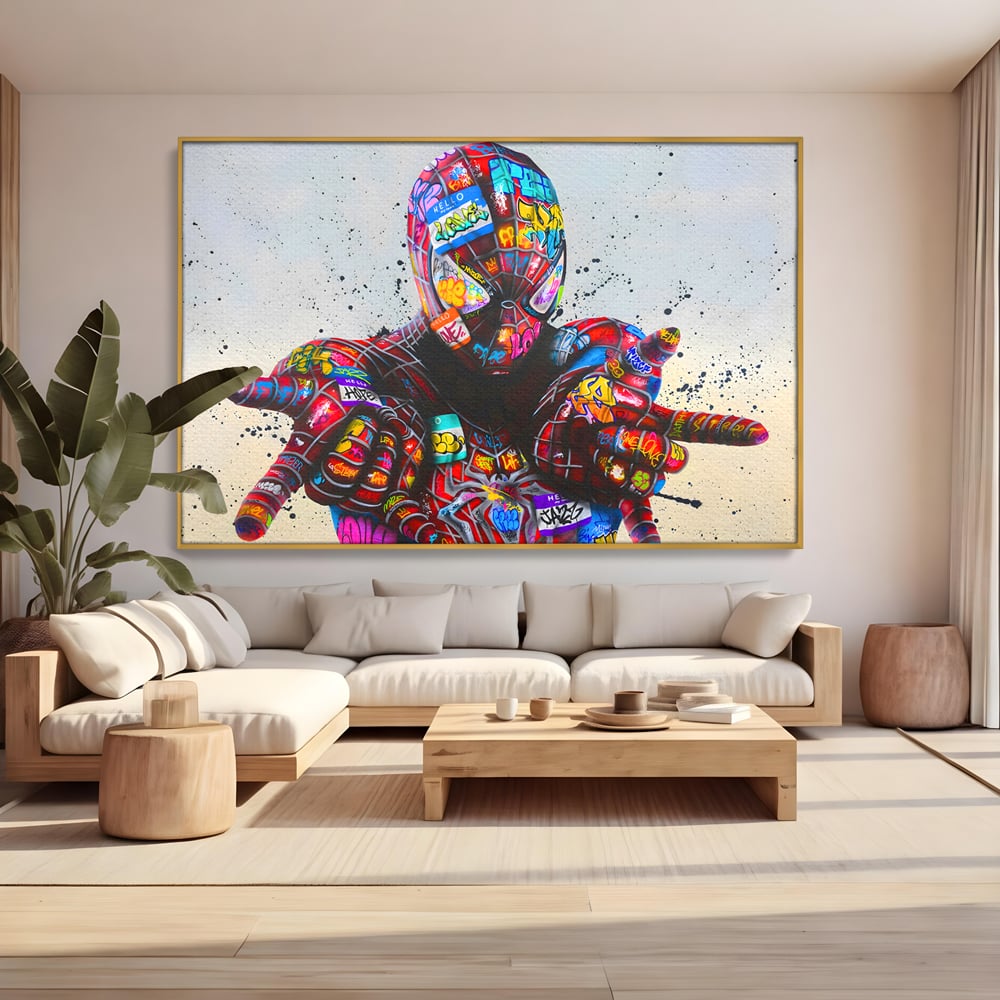 Tablou Canvas Premium, LuxCanva® B1074, The Amazing Spider-Man, Decorativ, Camera Copil, Personaj, Supererou, Marvel, Culori Vibrante