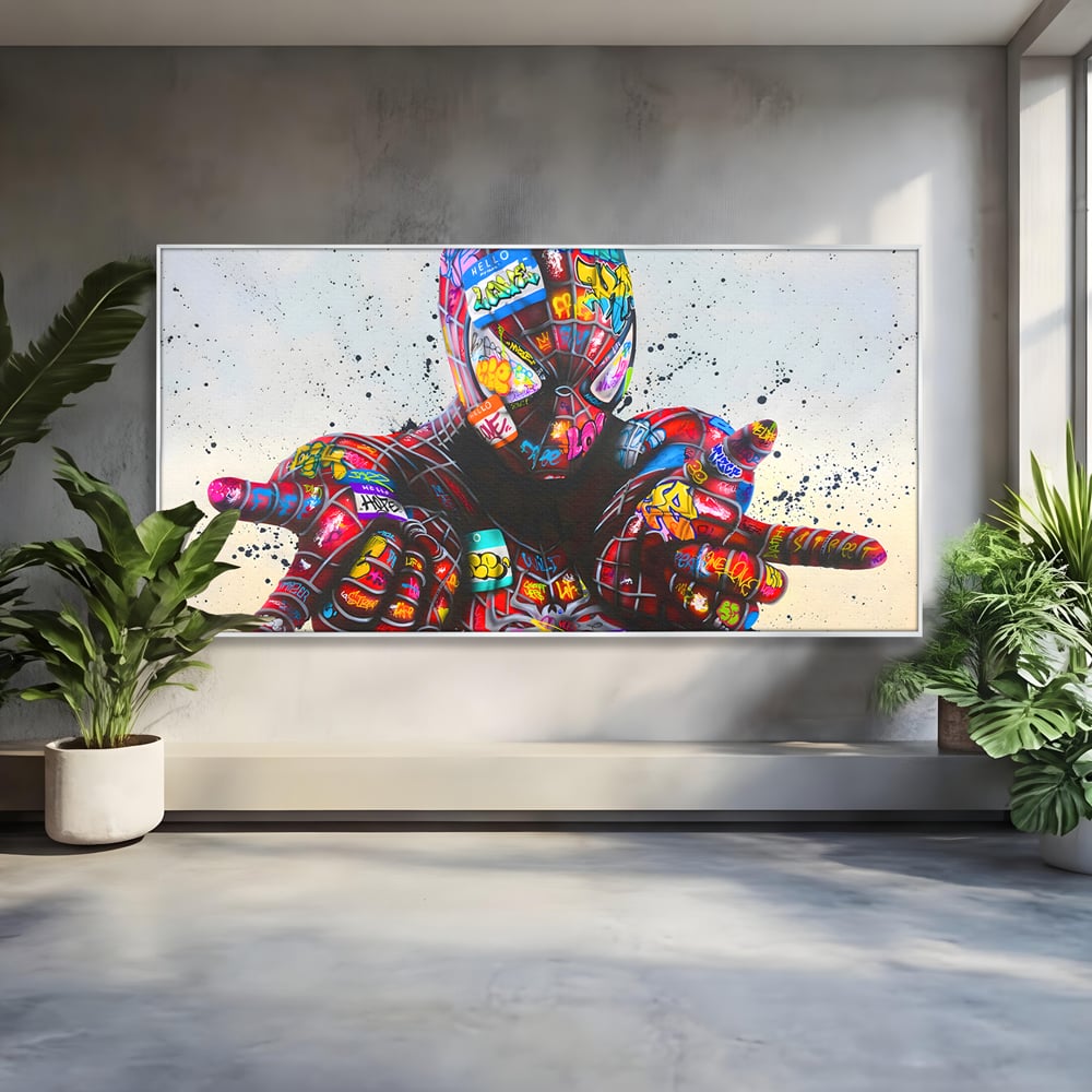 Tablou Canvas Premium, LuxCanva® B1074, The Amazing Spider-Man, Decorativ, Camera Copil, Personaj, Supererou, Marvel, Culori Vibrante