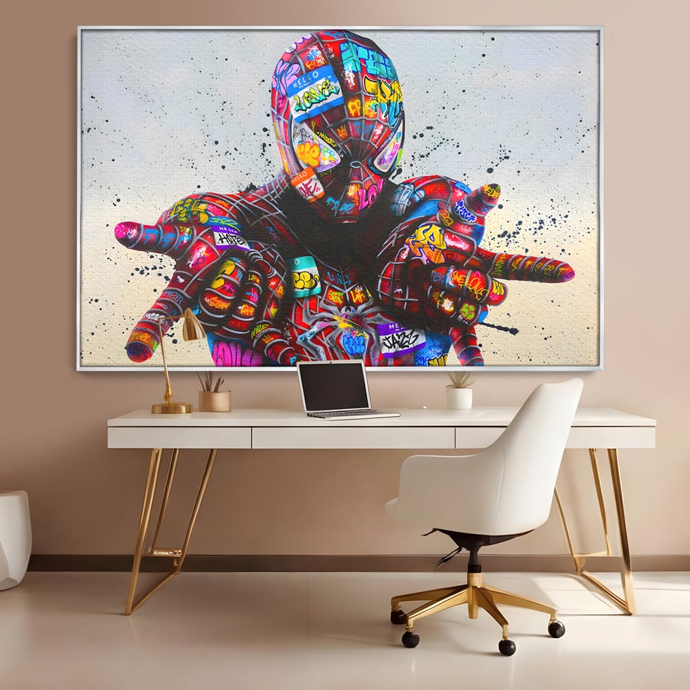 Tablou Canvas Premium, LuxCanva® B1074, The Amazing Spider-Man, Decorativ, Camera Copil, Personaj, Supererou, Marvel, Culori Vibrante