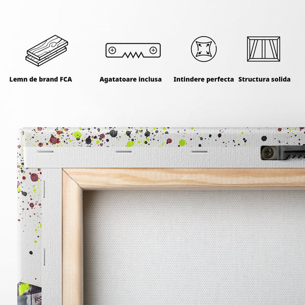 Tablou Canvas Premium LuxCanva® B1076, Air Force 1 , Decorativ, Camera Copii, Nike, America, Baschet, Dormitor, Sport, Incaltaminte, Culori Vibrante