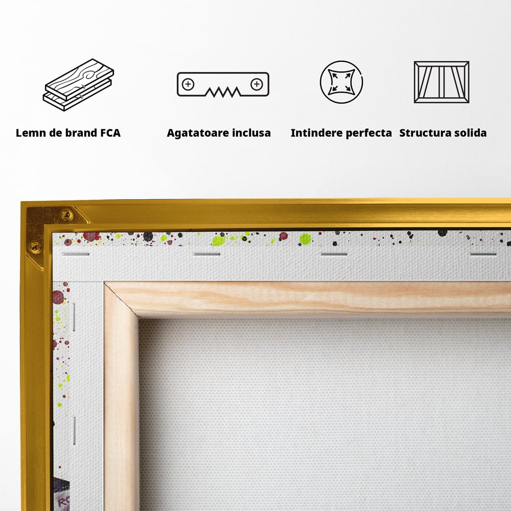 Tablou Canvas Premium LuxCanva® B1076, Air Force 1 , Decorativ, Camera Copii, Nike, America, Baschet, Dormitor, Sport, Incaltaminte, Culori Vibrante
