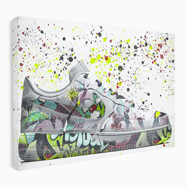 Tablou Canvas Premium LuxCanva® B1076, Air Force 1 , Decorativ, Camera Copii, Nike, America, Baschet, Dormitor, Sport, Incaltaminte, Culori Vibrante