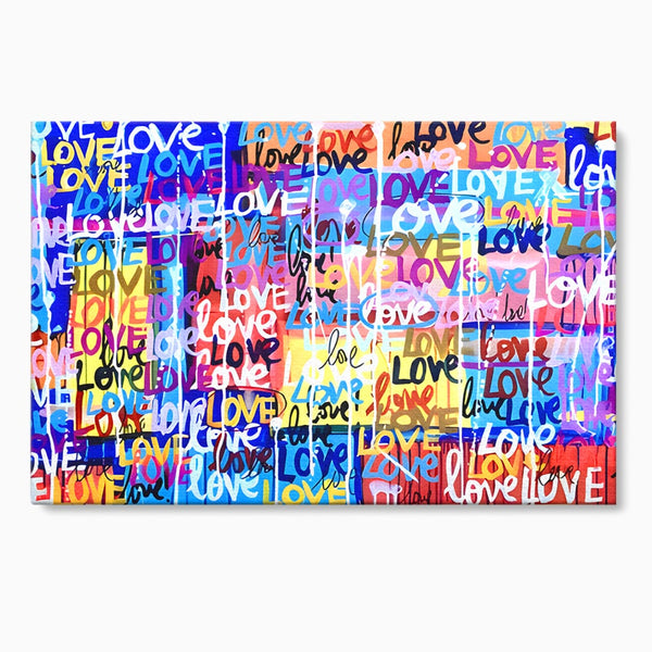 Leinwandbilder LuxCanva Premium-Leinwandbilder® B1080, Liebe, Wohnen, Graffiti, Liebe, Liebe, Schlafzimmer, Lebendige Farben