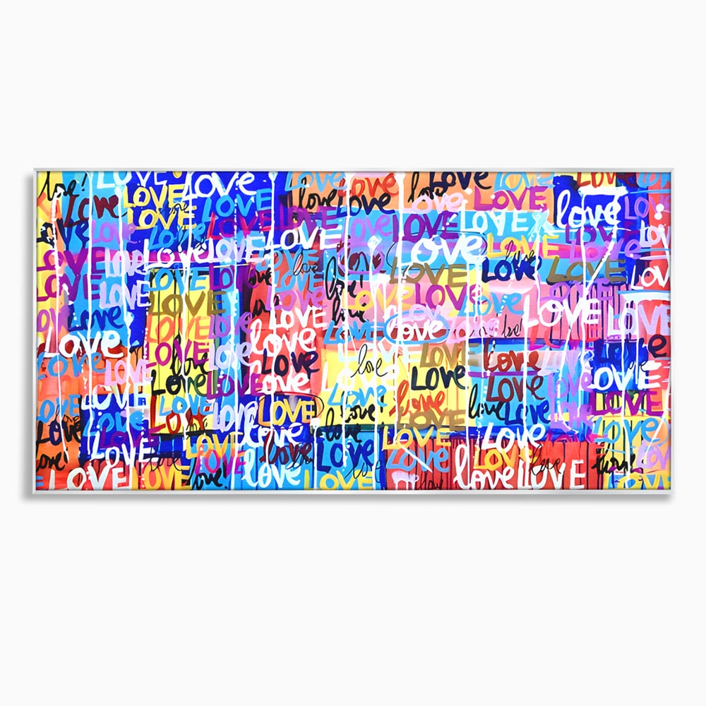 Tablou Canvas Premium LuxCanva® B1080, Iubire , Living, Graffiti, Dragoste, Iubire, Dormitor, Culori Vibrante