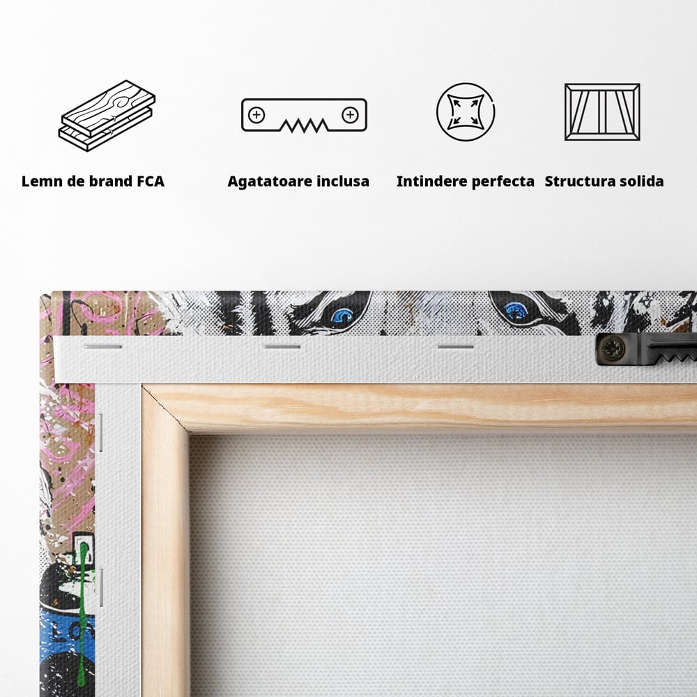 Tablou Canvas Premium LuxCanva® B1081, Be A Dreamer , Living, Tigru, Amy Jade Winehouse, Dormitor, Audrey Hepburn, Mickey, Personaje, Film, Muzica, Culori Vibrante