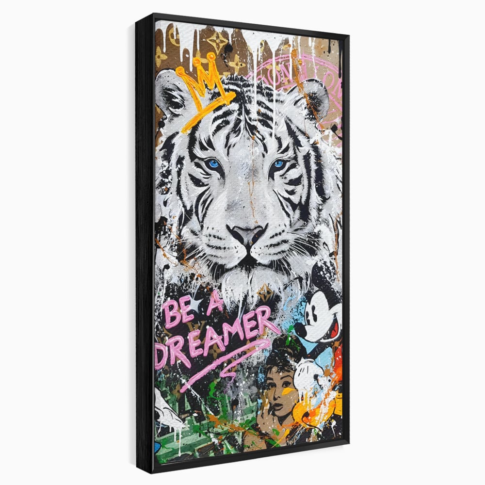 Tablou Canvas Premium LuxCanva® B1081, Be A Dreamer , Living, Tigru, Amy Jade Winehouse, Dormitor, Audrey Hepburn, Mickey, Personaje, Film, Muzica, Culori Vibrante