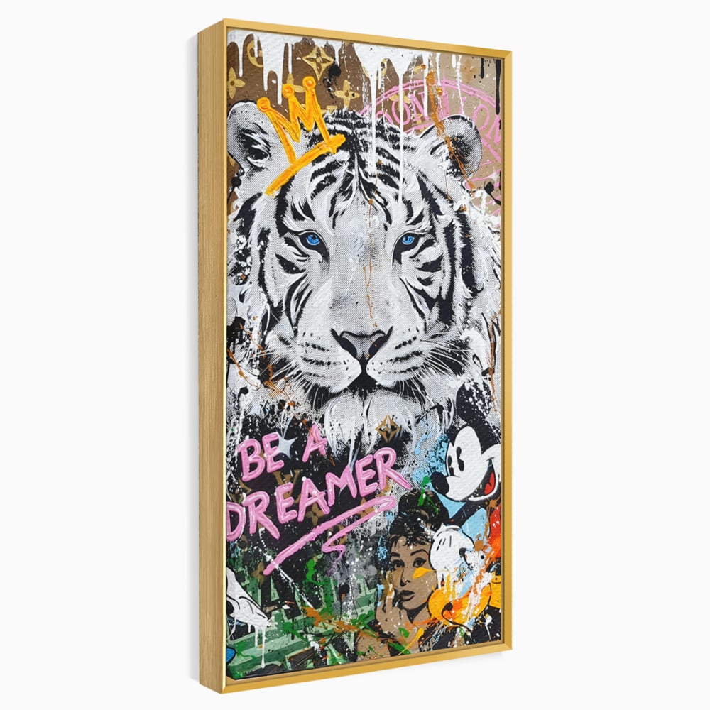 Tablou Canvas Premium LuxCanva® B1081, Be A Dreamer , Living, Tigru, Amy Jade Winehouse, Dormitor, Audrey Hepburn, Mickey, Personaje, Film, Muzica, Culori Vibrante