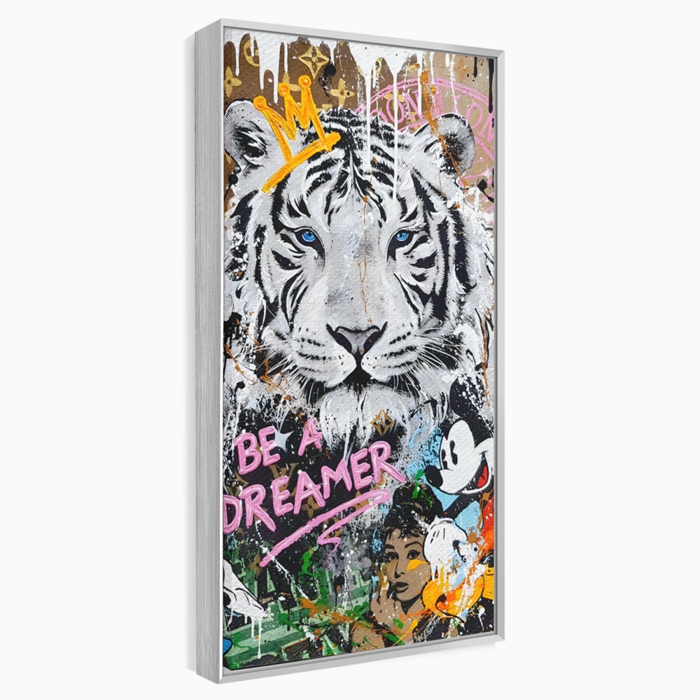 Tablou Canvas Premium LuxCanva® B1081, Be A Dreamer , Living, Tigru, Amy Jade Winehouse, Dormitor, Audrey Hepburn, Mickey, Personaje, Film, Muzica, Culori Vibrante