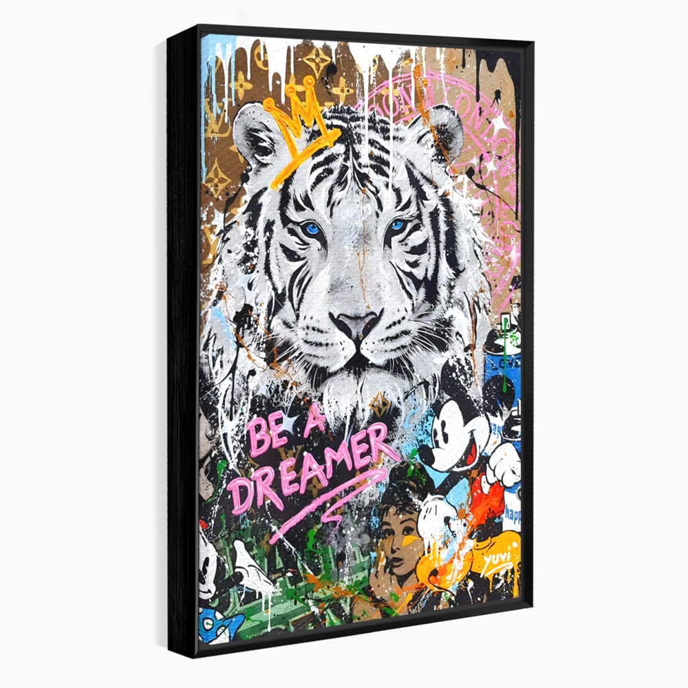 Tablou Canvas Premium LuxCanva® B1081, Be A Dreamer , Living, Tigru, Amy Jade Winehouse, Dormitor, Audrey Hepburn, Mickey, Personaje, Film, Muzica, Culori Vibrante