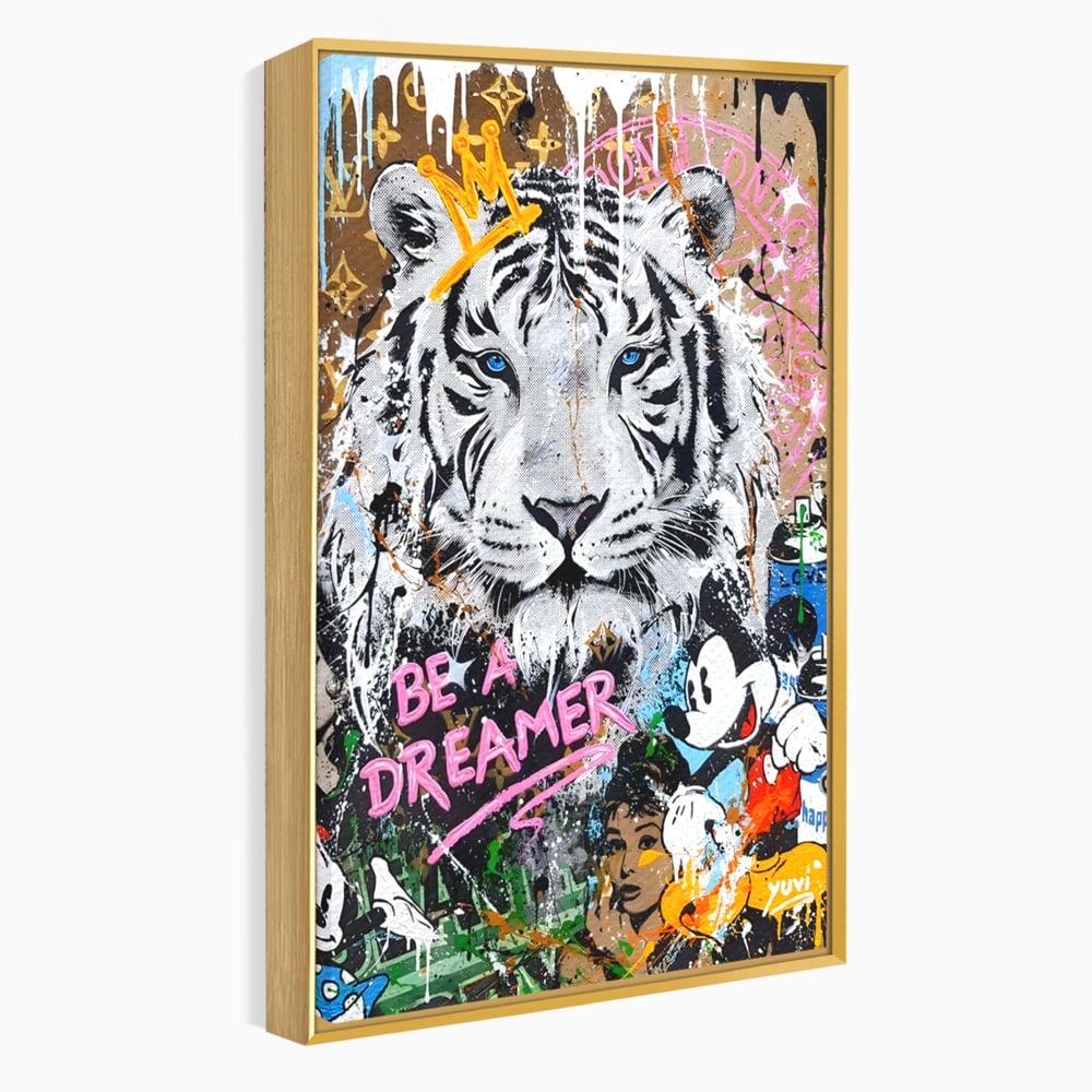 Tablou Canvas Premium LuxCanva® B1081, Be A Dreamer , Living, Tigru, Amy Jade Winehouse, Dormitor, Audrey Hepburn, Mickey, Personaje, Film, Muzica, Culori Vibrante