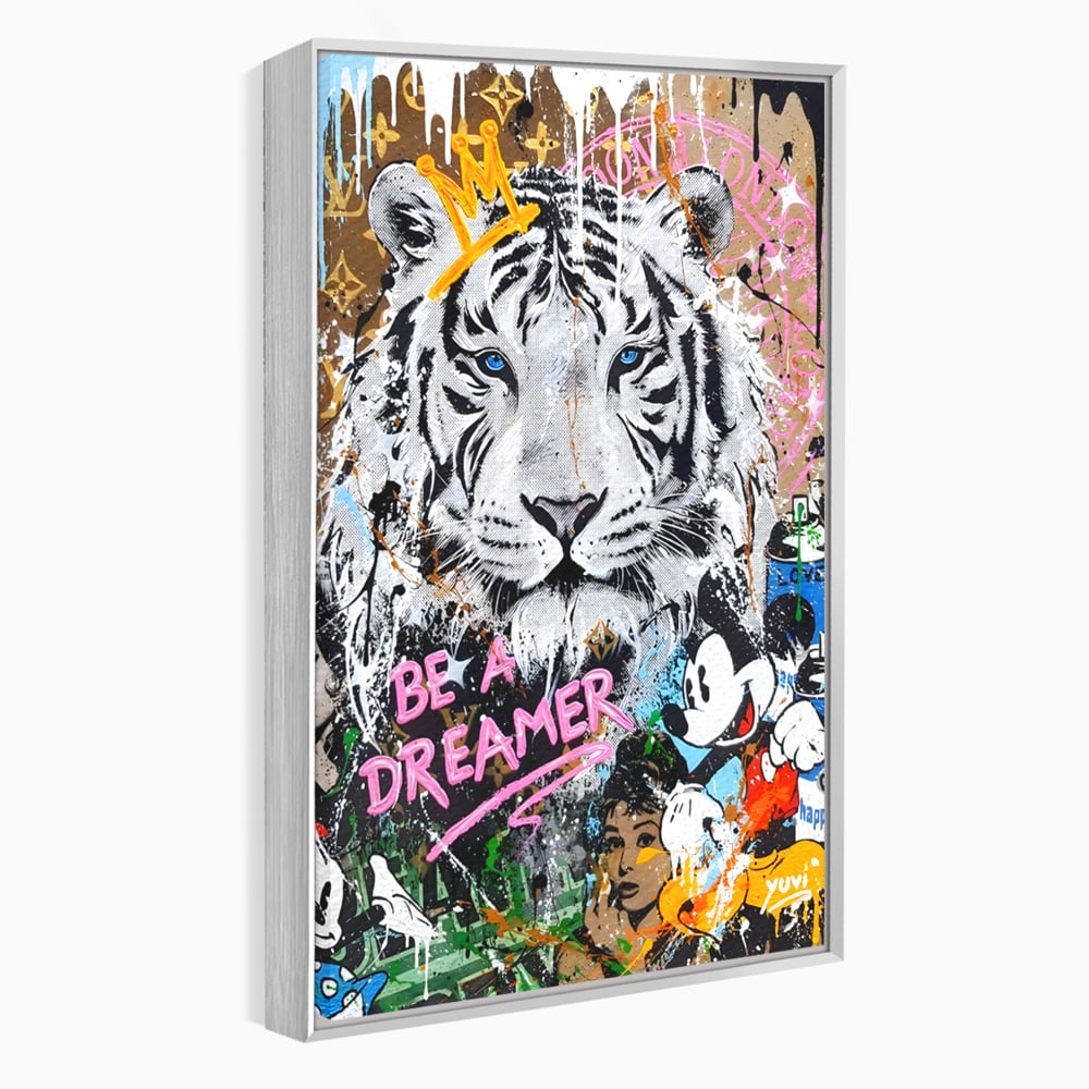 Tablou Canvas Premium LuxCanva® B1081, Be A Dreamer , Living, Tigru, Amy Jade Winehouse, Dormitor, Audrey Hepburn, Mickey, Personaje, Film, Muzica, Culori Vibrante