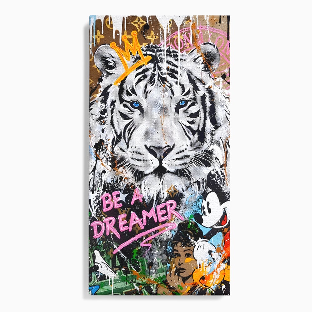 Tablou Canvas Premium LuxCanva® B1081, Be A Dreamer , Living, Tigru, Amy Jade Winehouse, Dormitor, Audrey Hepburn, Mickey, Personaje, Film, Muzica, Culori Vibrante