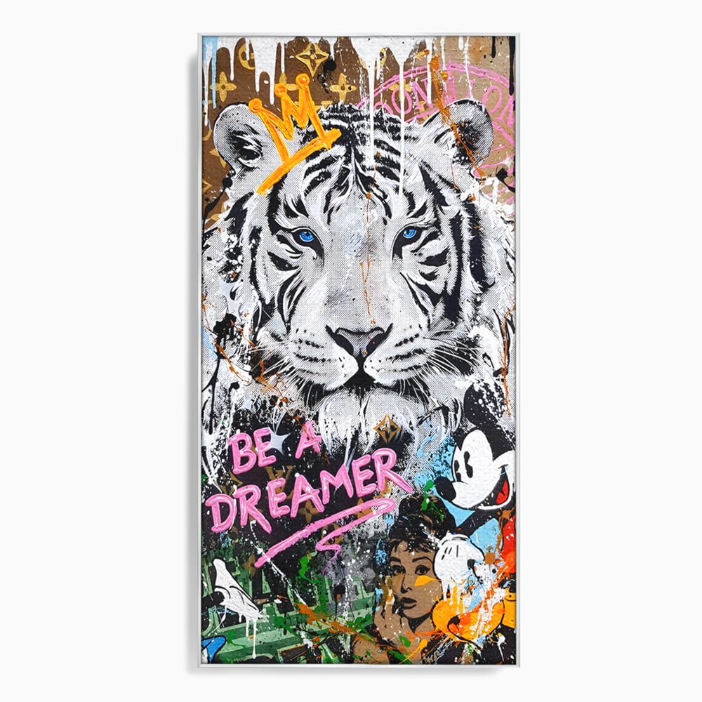 Tablou Canvas Premium LuxCanva® B1081, Be A Dreamer , Living, Tigru, Amy Jade Winehouse, Dormitor, Audrey Hepburn, Mickey, Personaje, Film, Muzica, Culori Vibrante