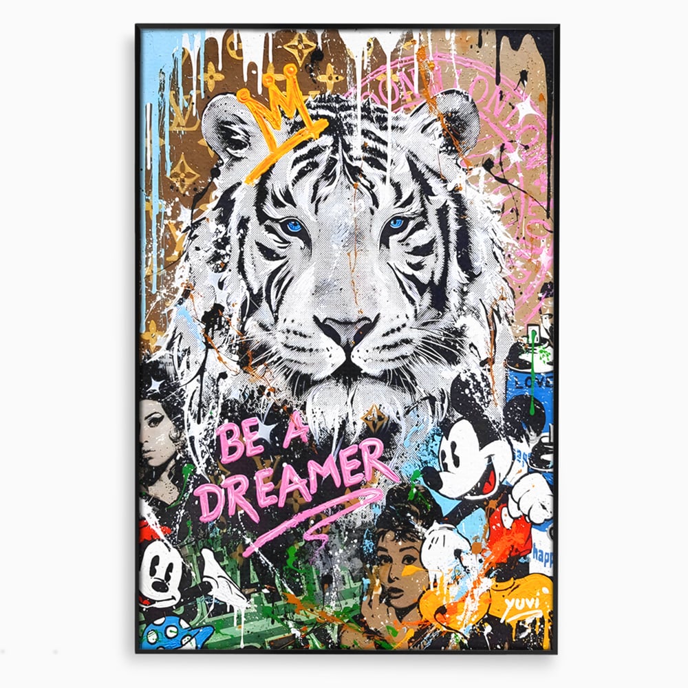 Tablou Canvas Premium LuxCanva® B1081, Be A Dreamer , Living, Tigru, Amy Jade Winehouse, Dormitor, Audrey Hepburn, Mickey, Personaje, Film, Muzica, Culori Vibrante