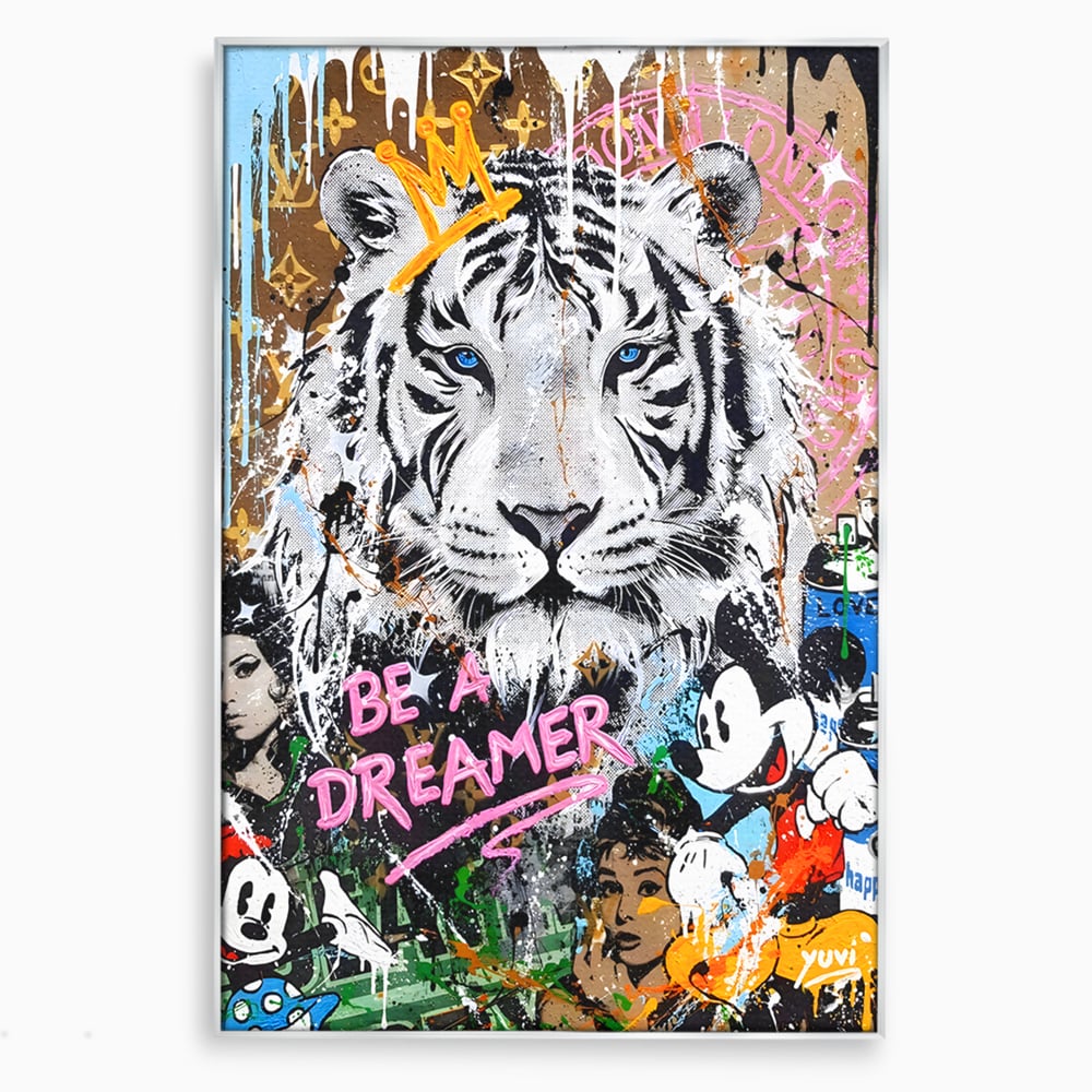 Tablou Canvas Premium LuxCanva® B1081, Be A Dreamer , Living, Tigru, Amy Jade Winehouse, Dormitor, Audrey Hepburn, Mickey, Personaje, Film, Muzica, Culori Vibrante