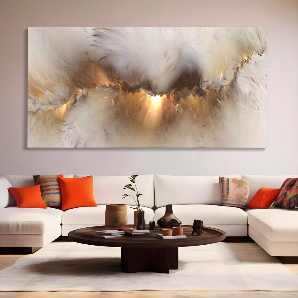 Tablou Canvas Premium LuxCanva® B1082, Divina Lumina ,  Living, Abstract, Rasarit, Dormitor, Lumina, Liniste, Pace, Culori Vibrante