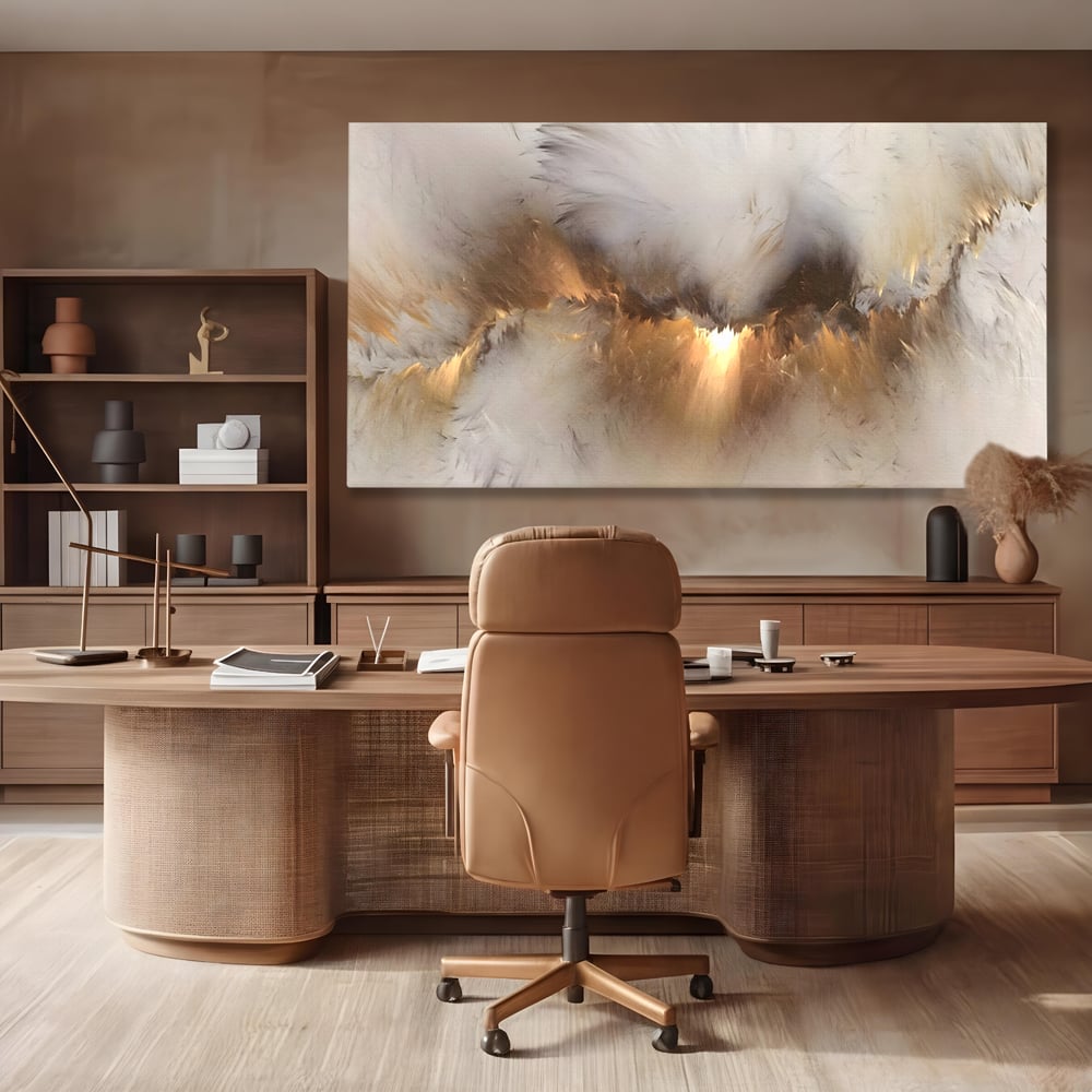 Tablou Canvas Premium LuxCanva® B1082, Divina Lumina ,  Living, Abstract, Rasarit, Dormitor, Lumina, Liniste, Pace, Culori Vibrante