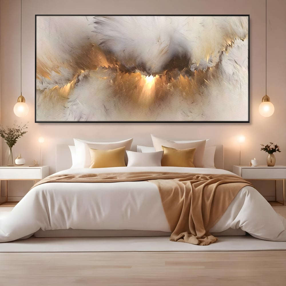 Tablou Canvas Premium LuxCanva® B1082, Divina Lumina ,  Living, Abstract, Rasarit, Dormitor, Lumina, Liniste, Pace, Culori Vibrante