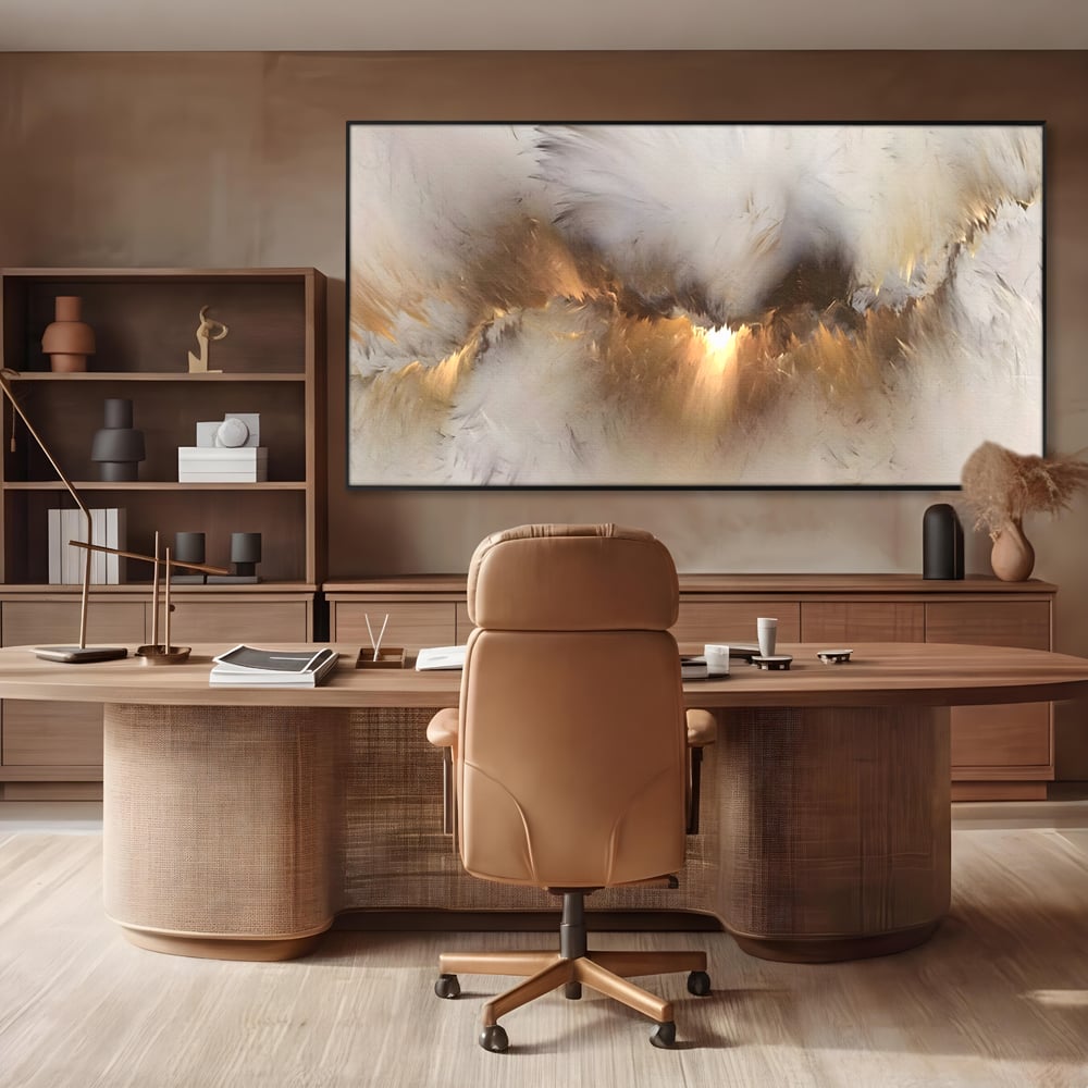 Tablou Canvas Premium LuxCanva® B1082, Divina Lumina ,  Living, Abstract, Rasarit, Dormitor, Lumina, Liniste, Pace, Culori Vibrante