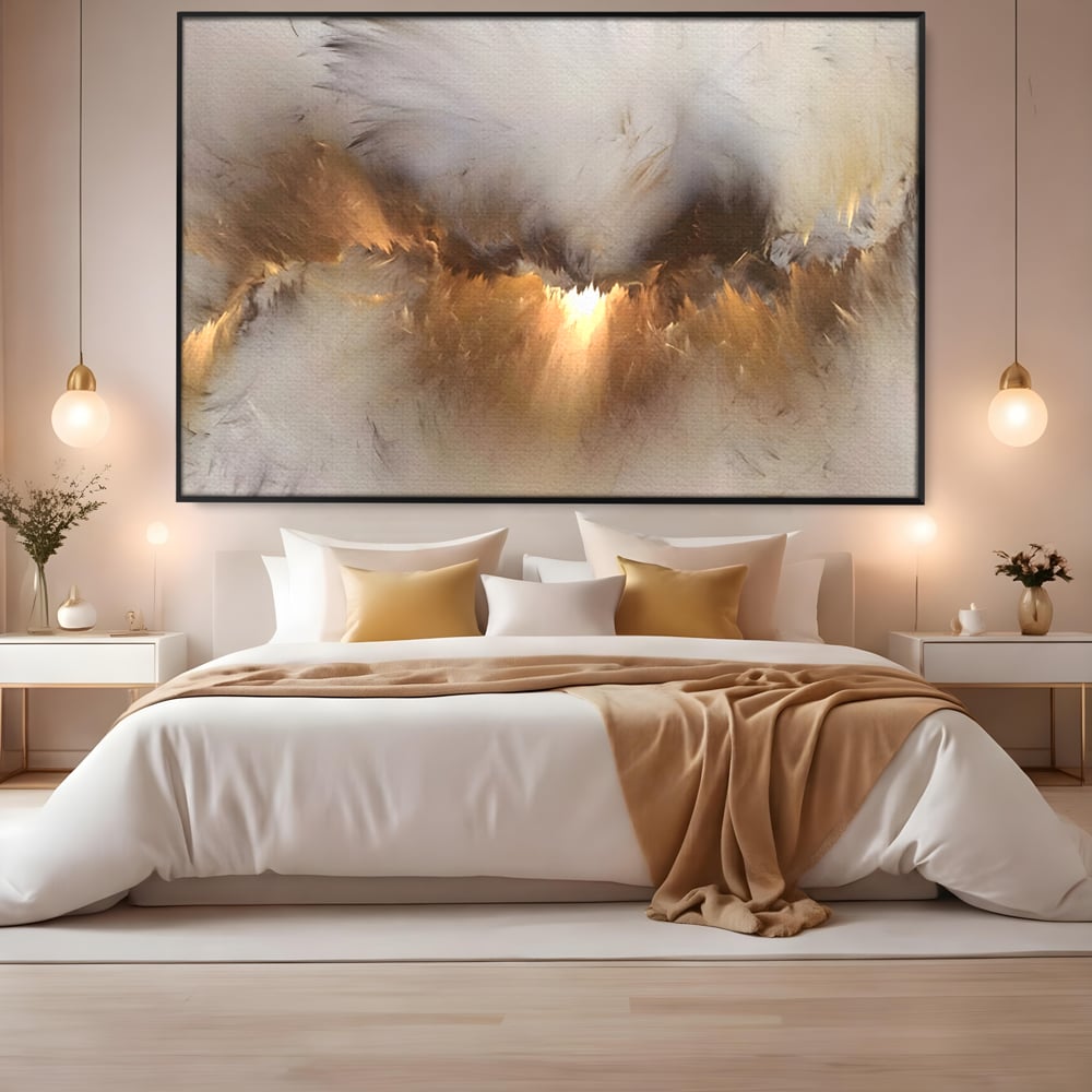 Tablou Canvas Premium LuxCanva® B1082, Divina Lumina ,  Living, Abstract, Rasarit, Dormitor, Lumina, Liniste, Pace, Culori Vibrante