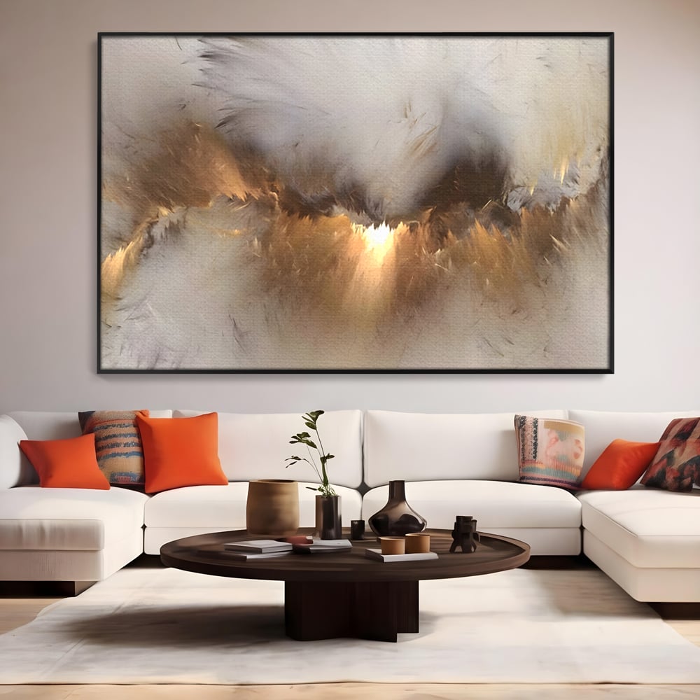 Tablou Canvas Premium LuxCanva® B1082, Divina Lumina ,  Living, Abstract, Rasarit, Dormitor, Lumina, Liniste, Pace, Culori Vibrante