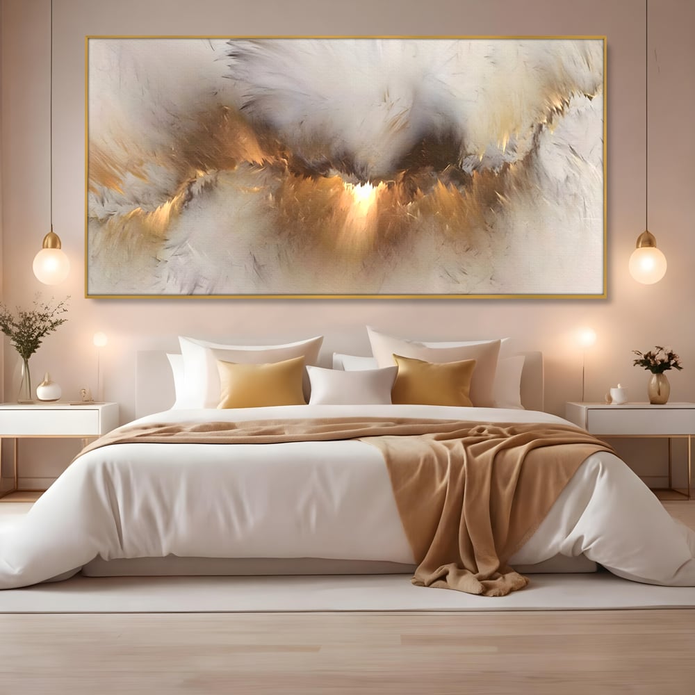 Tablou Canvas Premium LuxCanva® B1082, Divina Lumina ,  Living, Abstract, Rasarit, Dormitor, Lumina, Liniste, Pace, Culori Vibrante