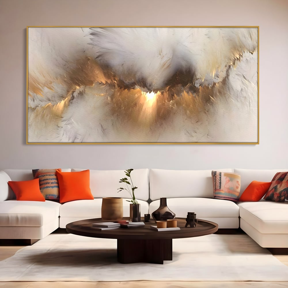 Tablou Canvas Premium LuxCanva® B1082, Divina Lumina ,  Living, Abstract, Rasarit, Dormitor, Lumina, Liniste, Pace, Culori Vibrante