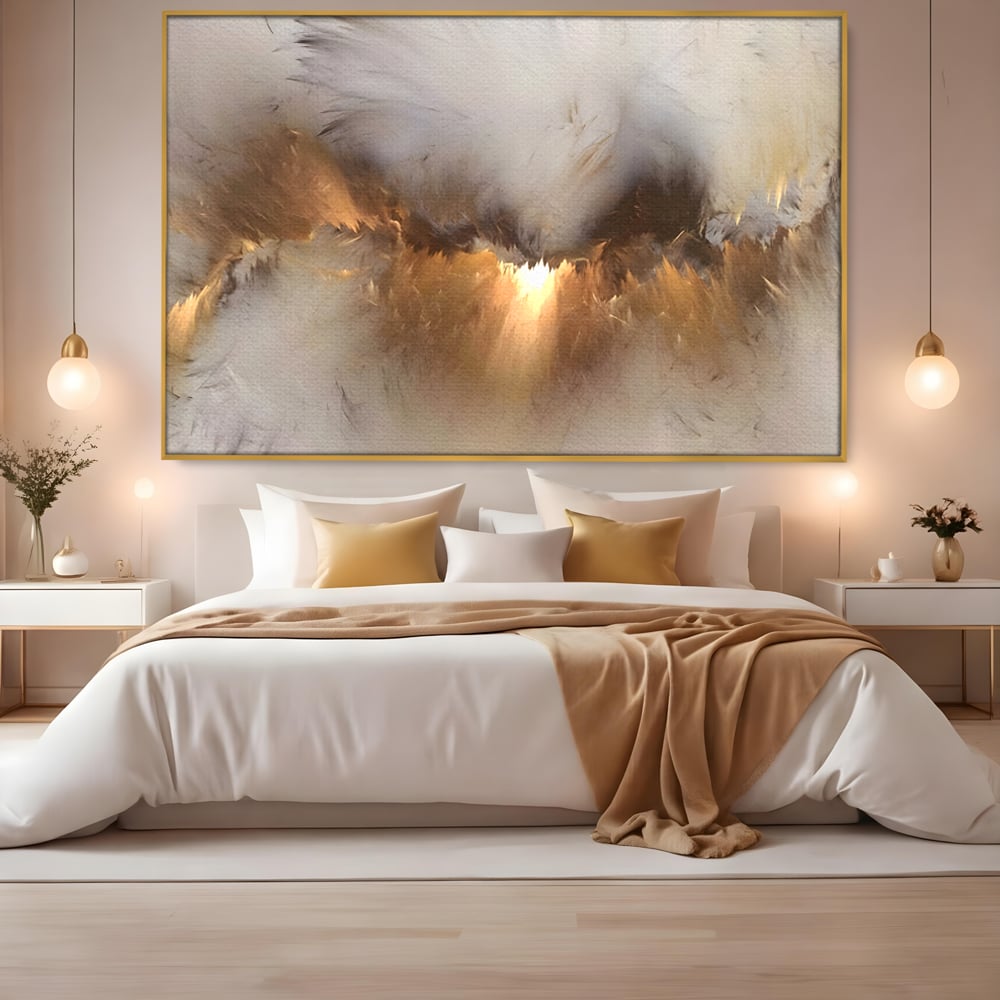 Tablou Canvas Premium LuxCanva® B1082, Divina Lumina ,  Living, Abstract, Rasarit, Dormitor, Lumina, Liniste, Pace, Culori Vibrante