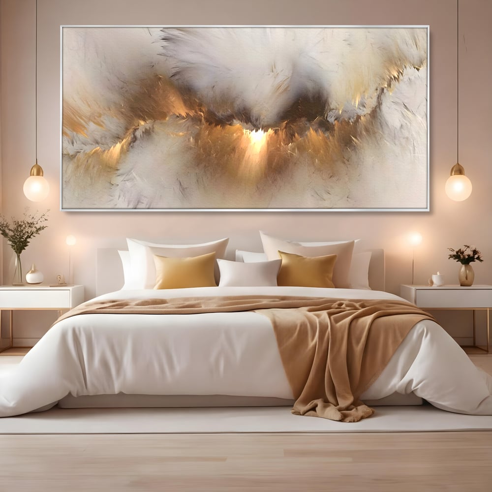 Tablou Canvas Premium LuxCanva® B1082, Divina Lumina ,  Living, Abstract, Rasarit, Dormitor, Lumina, Liniste, Pace, Culori Vibrante