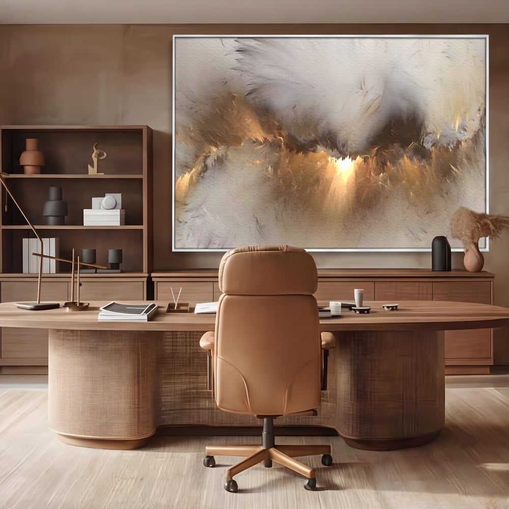 Tablou Canvas Premium LuxCanva® B1082, Divina Lumina ,  Living, Abstract, Rasarit, Dormitor, Lumina, Liniste, Pace, Culori Vibrante