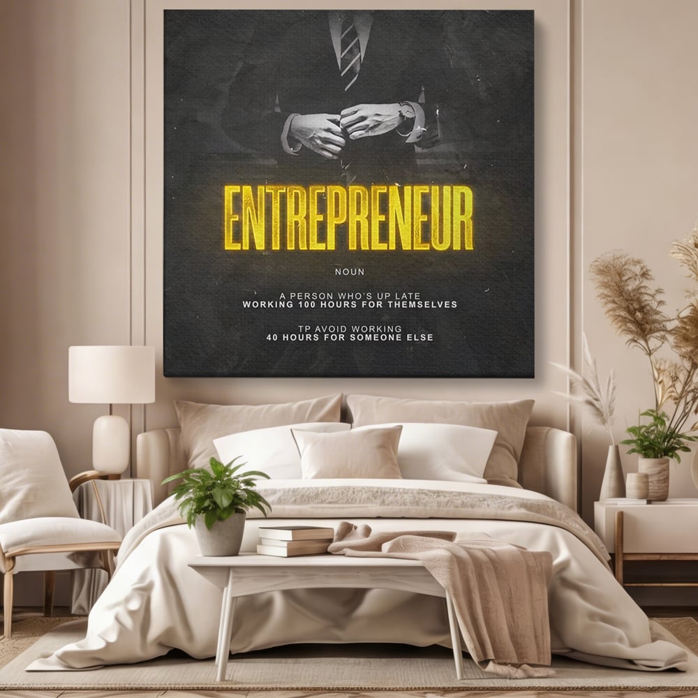 Leinwandbilder Premium LuxCanva® B1086, Der Unternehmer , Büro, Geschäft, Geschäftsmann, Büro, Geschäft, Arbeit, Arbeit, Arbeitgeber, Dekor, Unternehmer, farbig