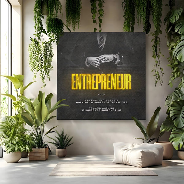 Leinwandbilder Premium LuxCanva® B1086, Der Unternehmer , Büro, Geschäft, Geschäftsmann, Büro, Geschäft, Arbeit, Arbeit, Arbeitgeber, Dekor, Unternehmer, farbig