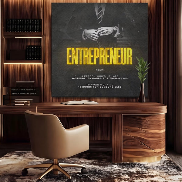 Leinwandbilder Premium LuxCanva® B1086, Der Unternehmer , Büro, Geschäft, Geschäftsmann, Büro, Geschäft, Arbeit, Arbeit, Arbeitgeber, Dekor, Unternehmer, farbig