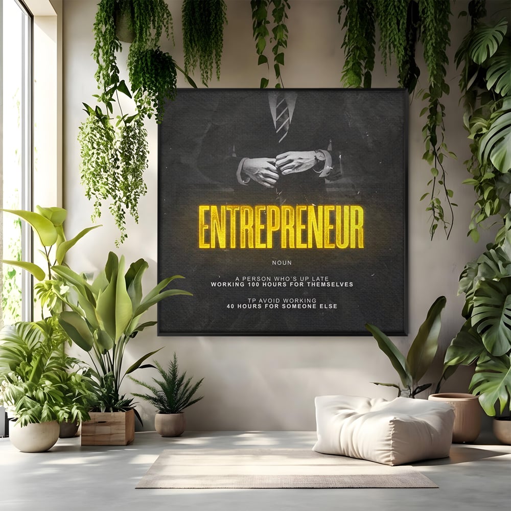 Leinwandbilder Premium LuxCanva® B1086, Der Unternehmer , Büro, Geschäft, Geschäftsmann, Büro, Geschäft, Arbeit, Arbeit, Arbeitgeber, Dekor, Unternehmer, farbig