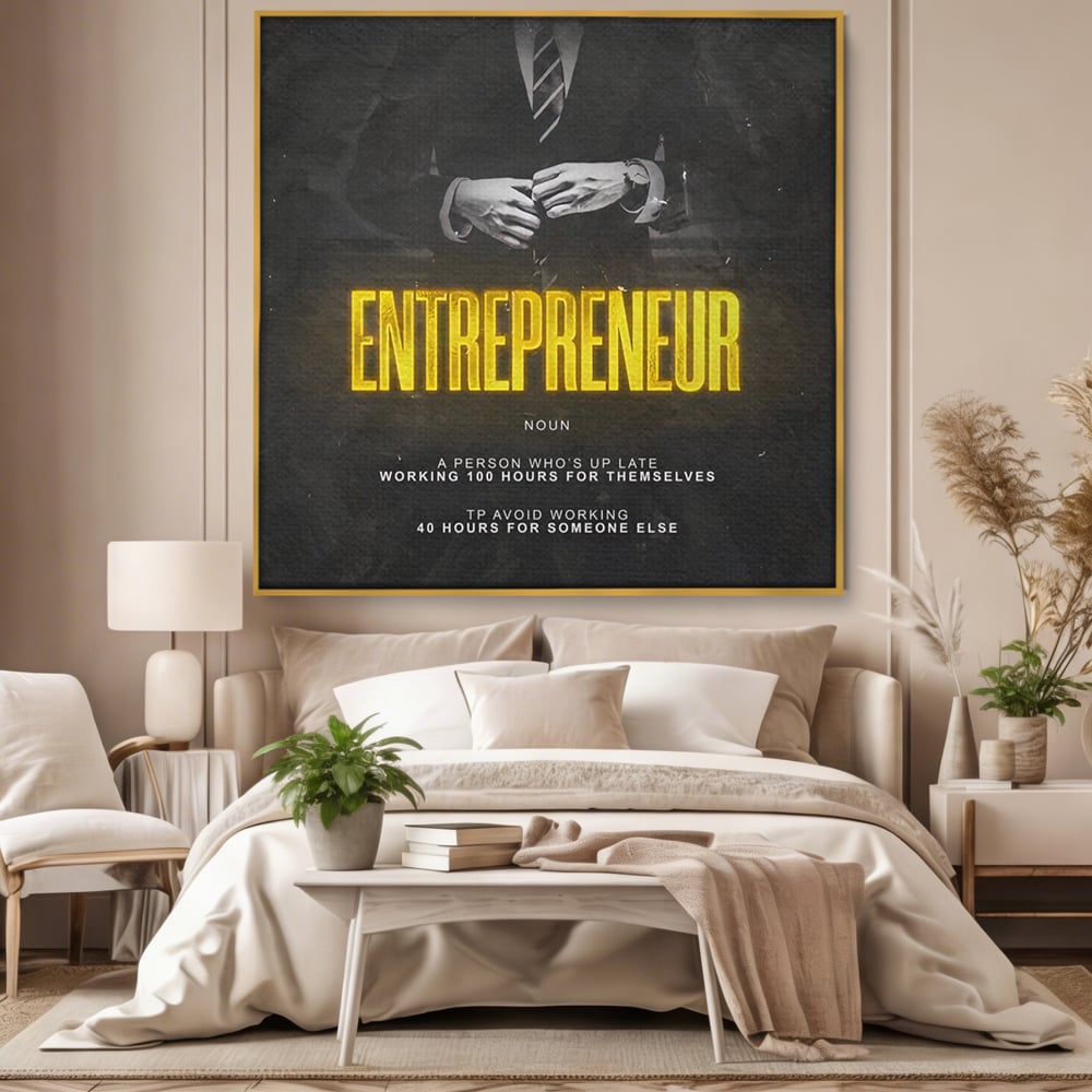 Leinwandbilder Premium LuxCanva® B1086, Der Unternehmer , Büro, Geschäft, Geschäftsmann, Büro, Geschäft, Arbeit, Arbeit, Arbeitgeber, Dekor, Unternehmer, farbig