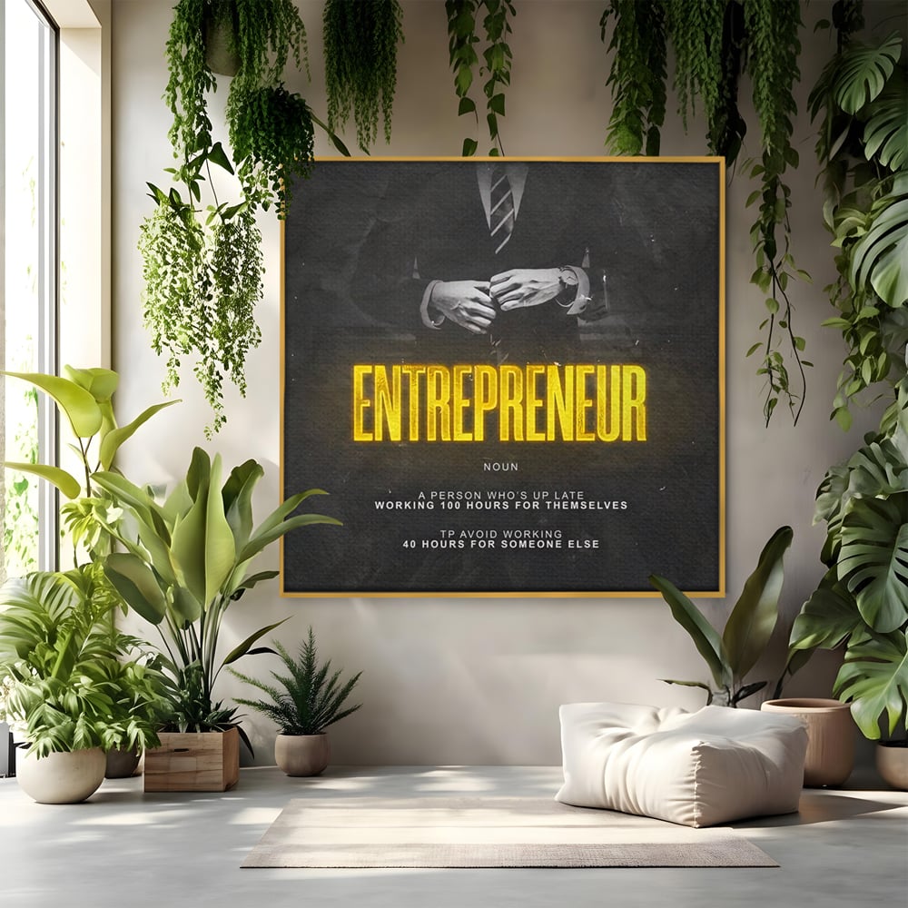 Leinwandbilder Premium LuxCanva® B1086, Der Unternehmer , Büro, Geschäft, Geschäftsmann, Büro, Geschäft, Arbeit, Arbeit, Arbeitgeber, Dekor, Unternehmer, farbig