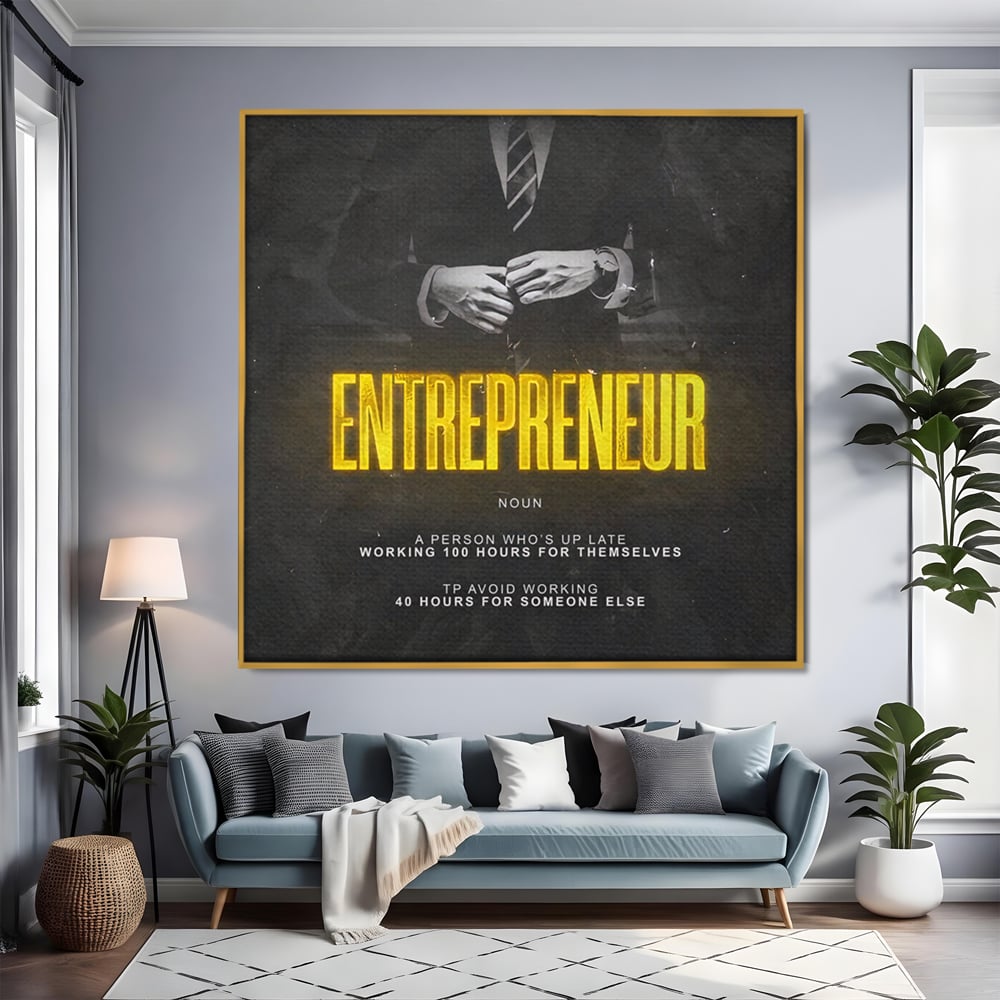 Leinwandbilder Premium LuxCanva® B1086, Der Unternehmer , Büro, Geschäft, Geschäftsmann, Büro, Geschäft, Arbeit, Arbeit, Arbeitgeber, Dekor, Unternehmer, farbig
