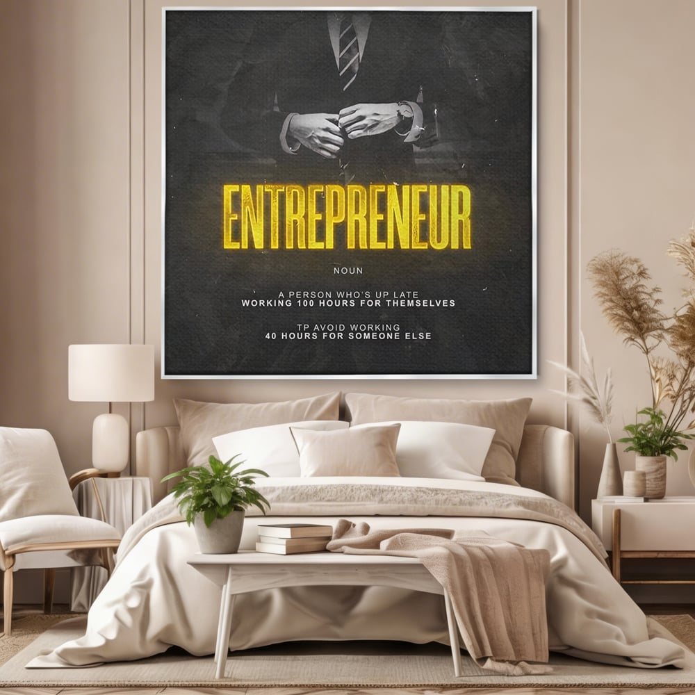 Leinwandbilder Premium LuxCanva® B1086, Der Unternehmer , Büro, Geschäft, Geschäftsmann, Büro, Geschäft, Arbeit, Arbeit, Arbeitgeber, Dekor, Unternehmer, farbig