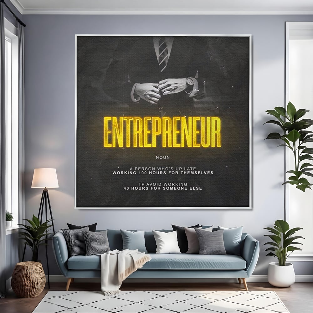 Leinwandbilder Premium LuxCanva® B1086, Der Unternehmer , Büro, Geschäft, Geschäftsmann, Büro, Geschäft, Arbeit, Arbeit, Arbeitgeber, Dekor, Unternehmer, farbig