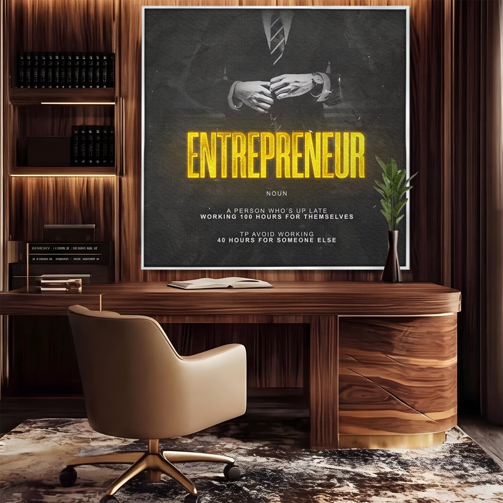 Leinwandbilder Premium LuxCanva® B1086, Der Unternehmer , Büro, Geschäft, Geschäftsmann, Büro, Geschäft, Arbeit, Arbeit, Arbeitgeber, Dekor, Unternehmer, farbig