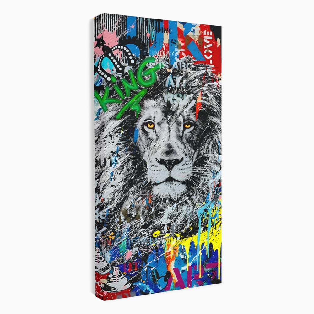 Tablou Canvas Premium LuxCanva® B1093, Leul de la Hollywood , Living, Vedere, Cinema, Colorat, King, Dormitor, Audrey Hepburn, Celebritati, Culori Vibrante