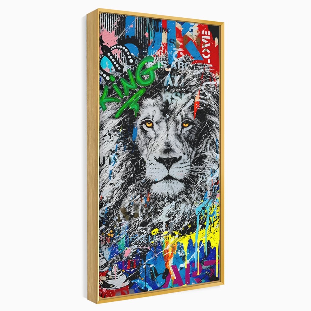 Tablou Canvas Premium LuxCanva® B1093, Leul de la Hollywood , Living, Vedere, Cinema, Colorat, King, Dormitor, Audrey Hepburn, Celebritati, Culori Vibrante