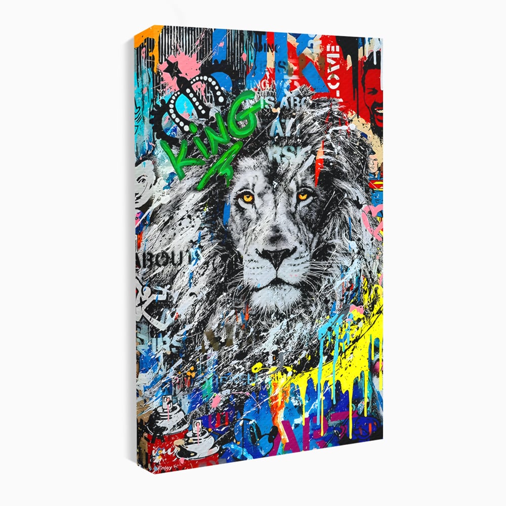 Tablou Canvas Premium LuxCanva® B1093, Leul de la Hollywood , Living, Vedere, Cinema, Colorat, King, Dormitor, Audrey Hepburn, Celebritati, Culori Vibrante