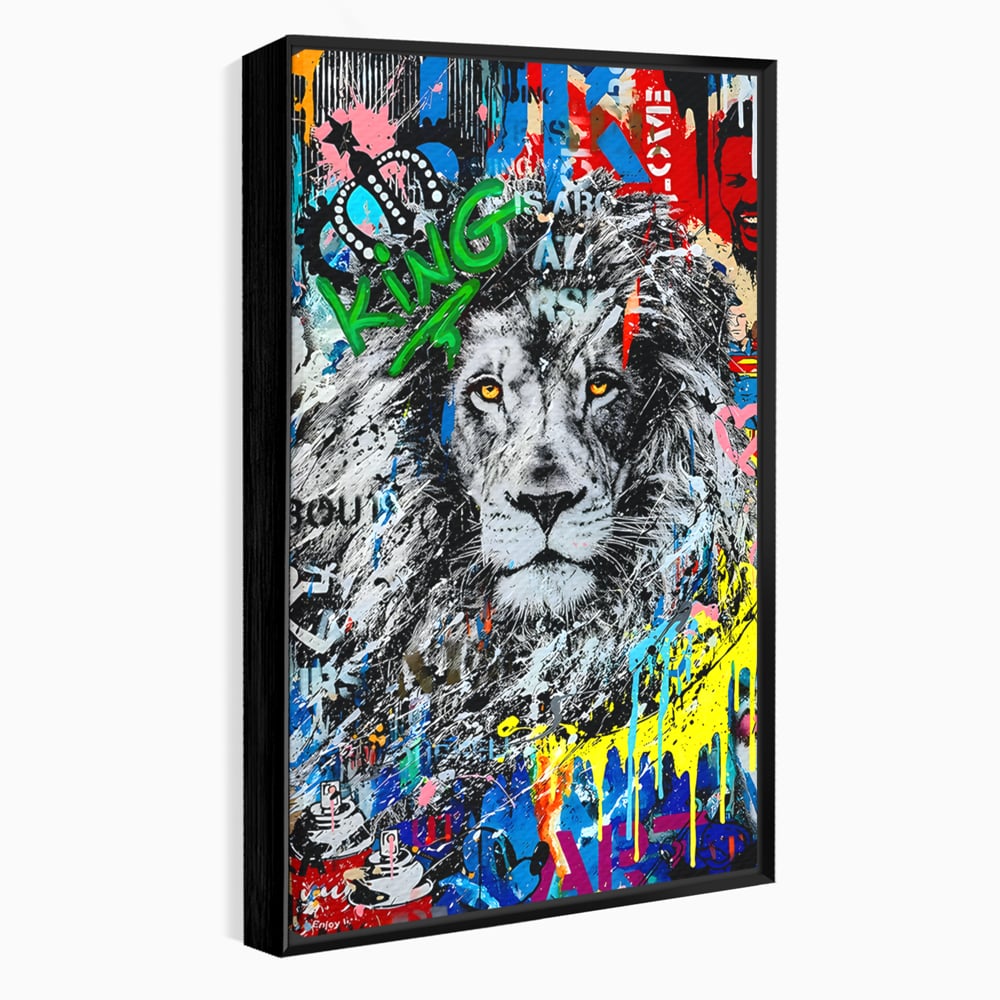 Tablou Canvas Premium LuxCanva® B1093, Leul de la Hollywood , Living, Vedere, Cinema, Colorat, King, Dormitor, Audrey Hepburn, Celebritati, Culori Vibrante