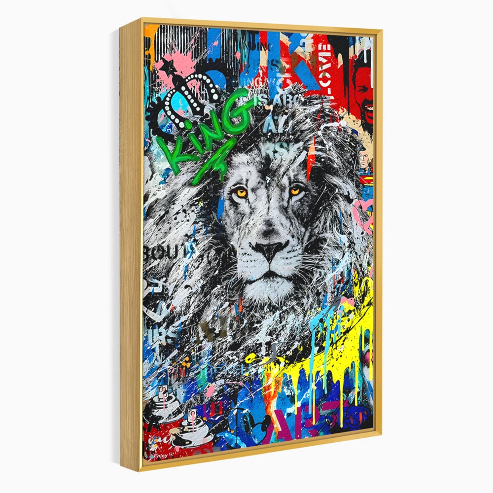 Tablou Canvas Premium LuxCanva® B1093, Leul de la Hollywood , Living, Vedere, Cinema, Colorat, King, Dormitor, Audrey Hepburn, Celebritati, Culori Vibrante