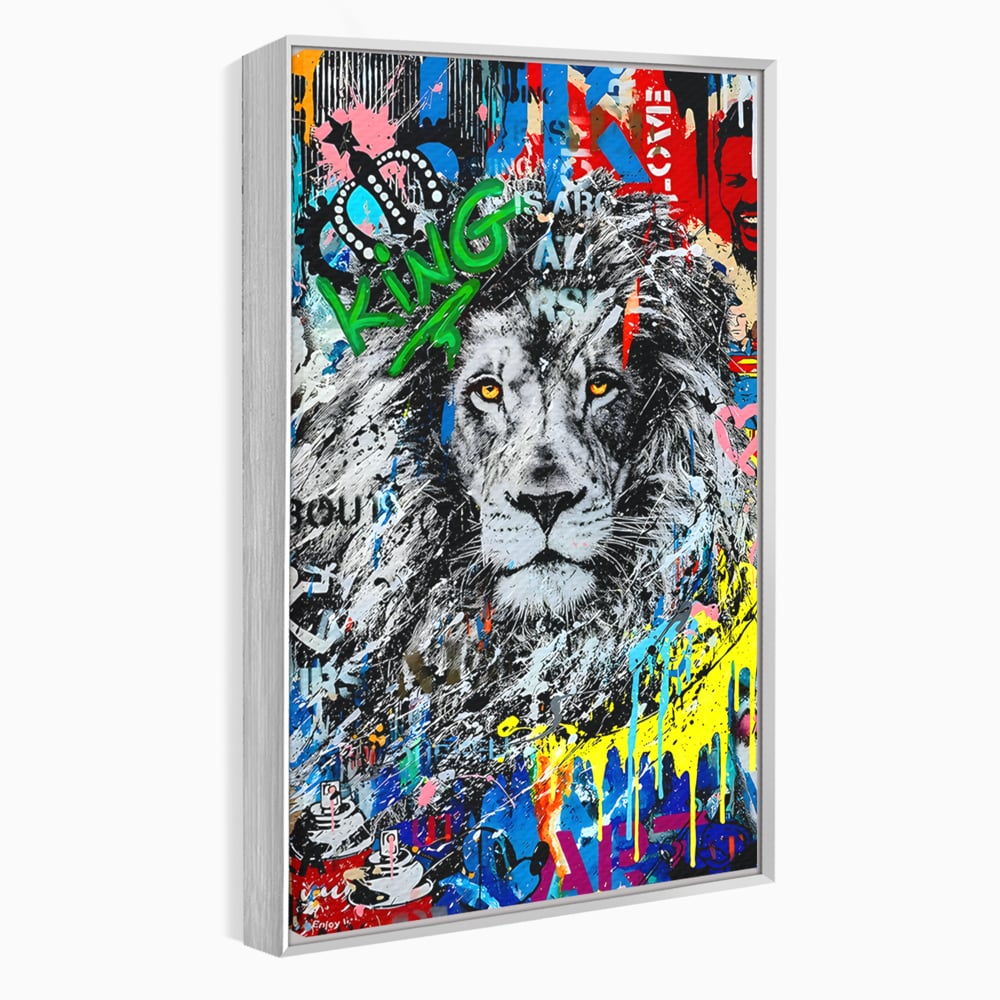 Tablou Canvas Premium LuxCanva® B1093, Leul de la Hollywood , Living, Vedere, Cinema, Colorat, King, Dormitor, Audrey Hepburn, Celebritati, Culori Vibrante