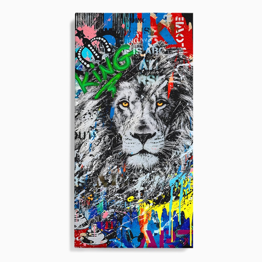 Tablou Canvas Premium LuxCanva® B1093, Leul de la Hollywood , Living, Vedere, Cinema, Colorat, King, Dormitor, Audrey Hepburn, Celebritati, Culori Vibrante